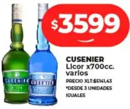 Supermayorista Vital CUSENIER Licor x 700cc oferta