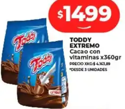 Supermayorista Vital TODDY EXTREMO Cacao con vitaminas x 360gr oferta