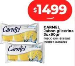 Supermayorista Vital CARMEL Jabon glicerina 3ux90gr oferta