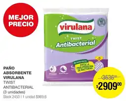 Atomo Conviene PAÑO ABSORBENTE VIRULANA TWIST 3 unidades oferta