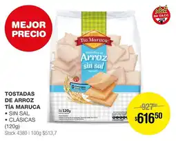 Atomo Conviene TÍA MARUCA TOSTADAS DE ARROZ 120g oferta