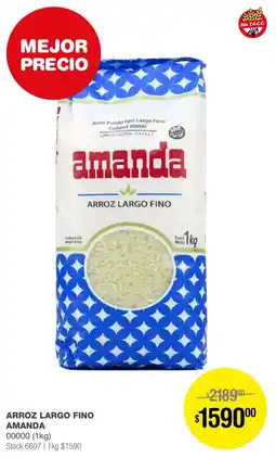 Atomo Conviene AMANDA ARROZ LARGO FINO 1kg oferta