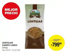 Atomo Conviene CAMPO LINDO LENTEJAS 500g oferta