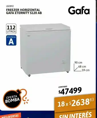 Cetrogar Freezer horizontal gafa eternity s120 ab oferta