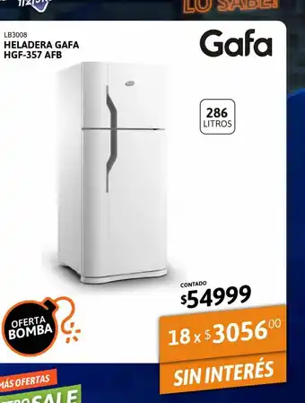 Cetrogar Heladeras gafa hgf_357 afb oferta