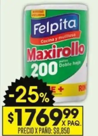 Coto Felpita Maxirollo oferta