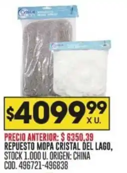 Coto REPUESTO MOPA CRISTAL DEL LAGO oferta