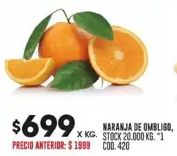 Coto NARANJA DE OMBLIGO oferta
