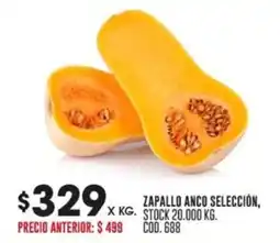 Coto ZAPALLO ANCO SELECCIÓN oferta