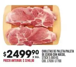 Coto CHULETAS DE PALETA/PALETA DE CERDO CON HUESO oferta