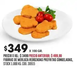 Coto FIGURAS DE MERLUZA REBOZADAS PREFRITAS CONGELADAS oferta