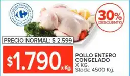 Carrefour POLLO ENTERO CONGELADO oferta