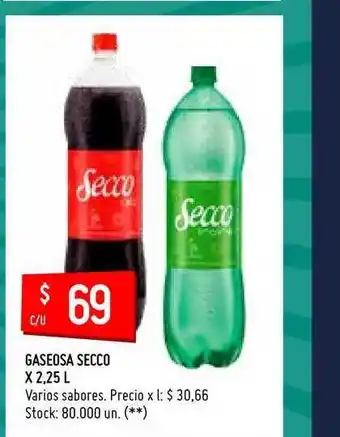 Walmart Gaseosa Secco x 2.25L oferta