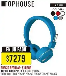 Coto AURICULARES H2151D, XU oferta
