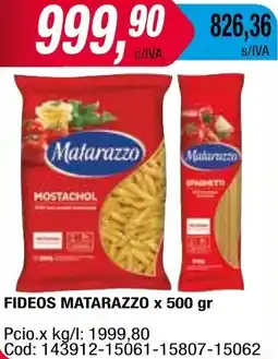 Maxiconsumo FIDEOS MATARAZZO x 500 gr oferta