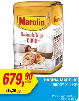 Maxiconsumo HARINA MAROLIO "0000" X 1 KG oferta
