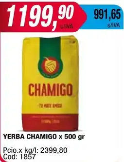 Maxiconsumo YERBA CHAMIGO x 500 gr oferta