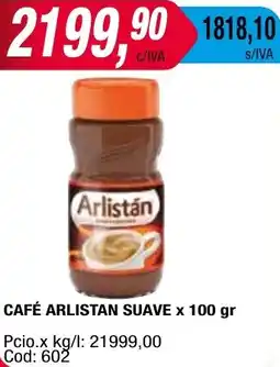 Maxiconsumo CAFÉ ARLISTAN SUAVE x 100 gr oferta