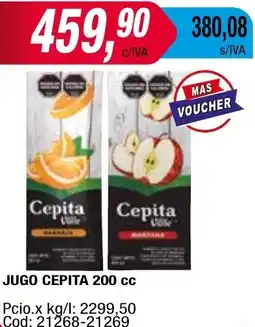Maxiconsumo JUGO CEPITA 200 cc oferta