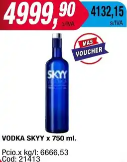 Maxiconsumo VODKA SKYY x 750 ml oferta