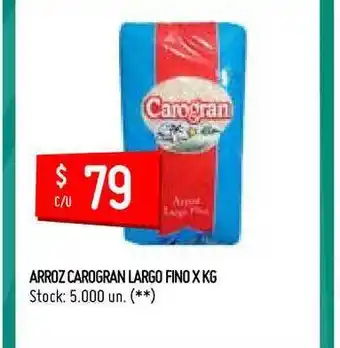 Walmart Arroz Carogran Largo Fino x kg oferta