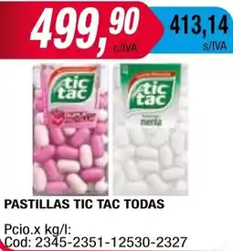 Maxiconsumo PASTILLAS TIC TAC TODAS oferta
