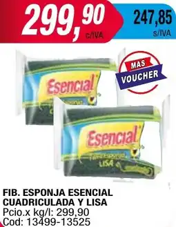 Maxiconsumo FIB. ESPONJA ESENCIAL CUADRICULADA Y LISA oferta