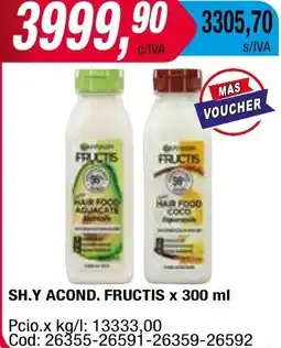 Maxiconsumo SH.Y ACOND. FRUCTIS x 300 ml oferta
