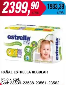 Maxiconsumo PAÑAL ESTRELLA REGULAR oferta