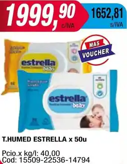 Maxiconsumo T.HUMED ESTRELLA x 50u oferta