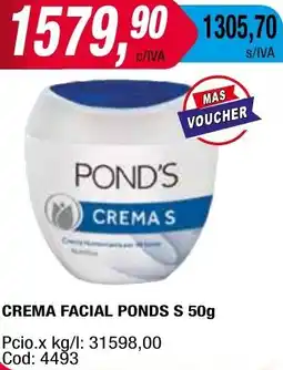 Maxiconsumo CREMA FACIAL PONDS S 50g oferta