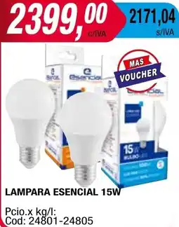 Maxiconsumo LAMPARA ESENCIAL 15W oferta