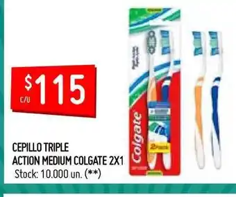 Walmart Cepillo Triple Action Medium Colgate 2x1 oferta