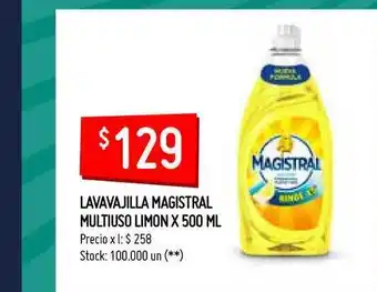 Lavavajilla Magistral Multiuso Limon x 500ml