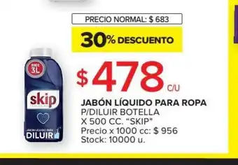 Carrefour Skip Jabón Líquido Para Ropa P/Diluir Botella x 500cc oferta