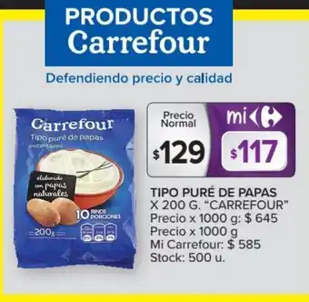 Carrefour Carrefour Tipo Puré De Papas x 200g. oferta