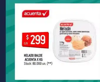 Walmart Helado Balde Acuenta x kg oferta