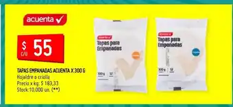 Walmart Tapas Empanadas Acuenta Hojaldre O Criolla x 300g oferta