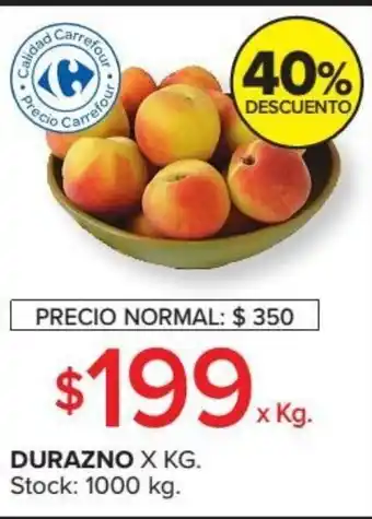 Carrefour Durazno xkg oferta
