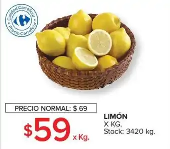 Carrefour Limón xkg oferta