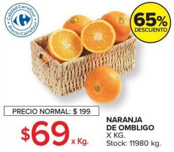 Carrefour Naranja de Ombligo x kg oferta