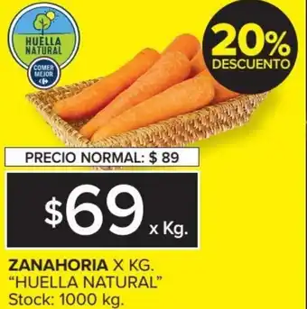 Carrefour Zanahoria xkg Huella Natural oferta