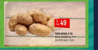 Walmart Papa Negra x kg oferta