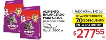 Carrefour Alimento Balanceado pescado/carne x 1kg oferta