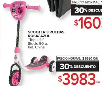 Carrefour Scooter 3 Ruedas Rosa /Azul oferta