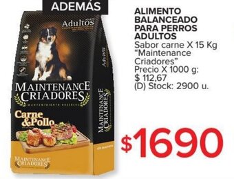 Carrefour Alimento Balanceado Para Perros Adultos x 15kg oferta