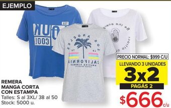 Carrefour Remera Manga Corta Con Estampa oferta