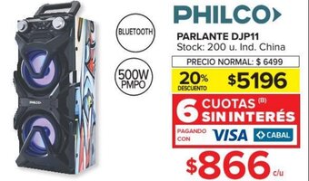 Carrefour Philco Parlante DJP11 oferta