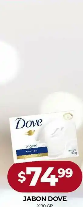 Supermercados Tadicor Jabon Dove x 90gr oferta