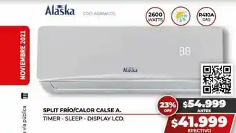 Novogar Split Frio Calor Calse A. Timer Sleep Display Lcd Alaska oferta